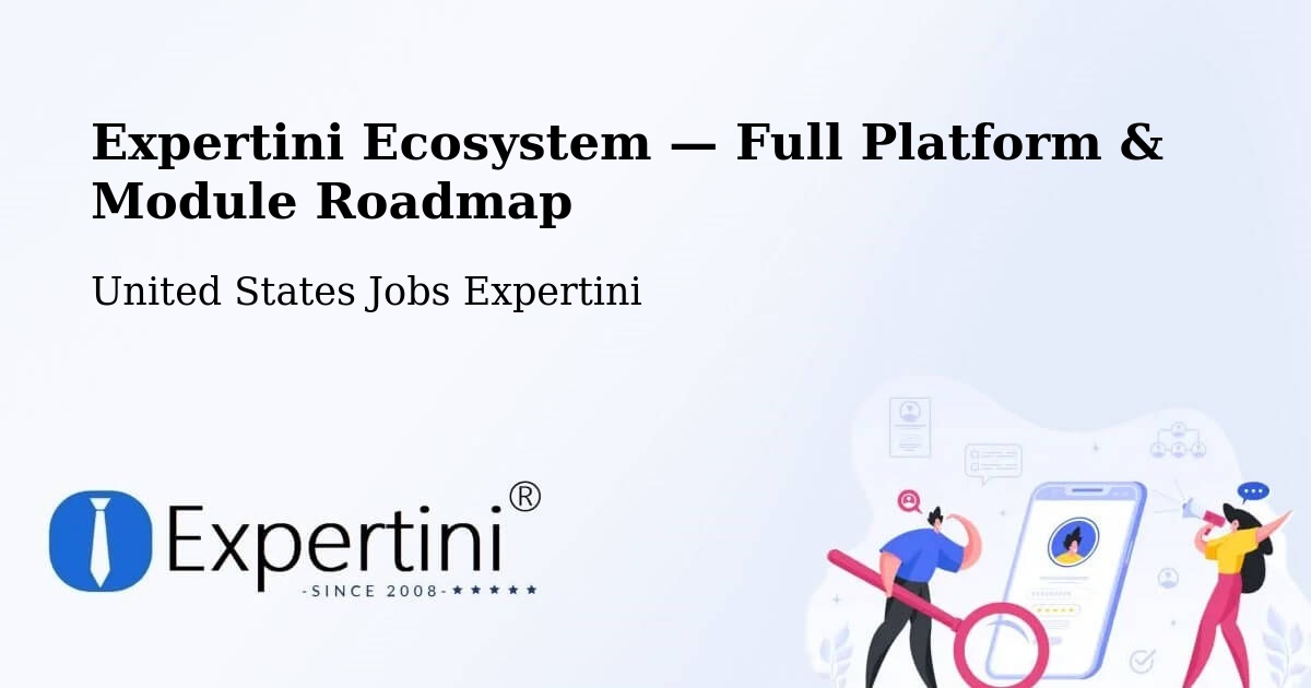 Expertini Ecosystem — Full Platform & Module Roadmap – Conway
